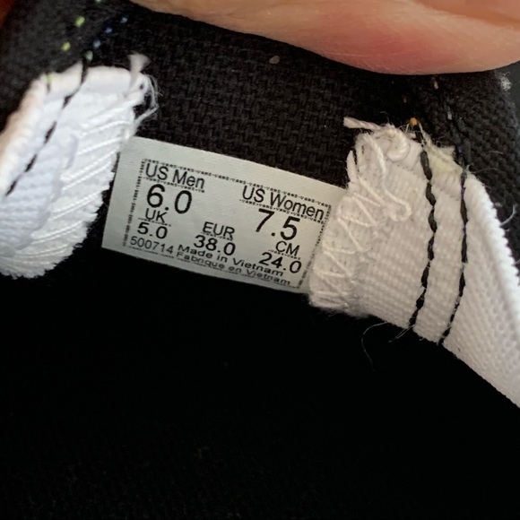 VANS NWT Classic Slip On S Black/Rainbow Glitter - Picture 9 of 9